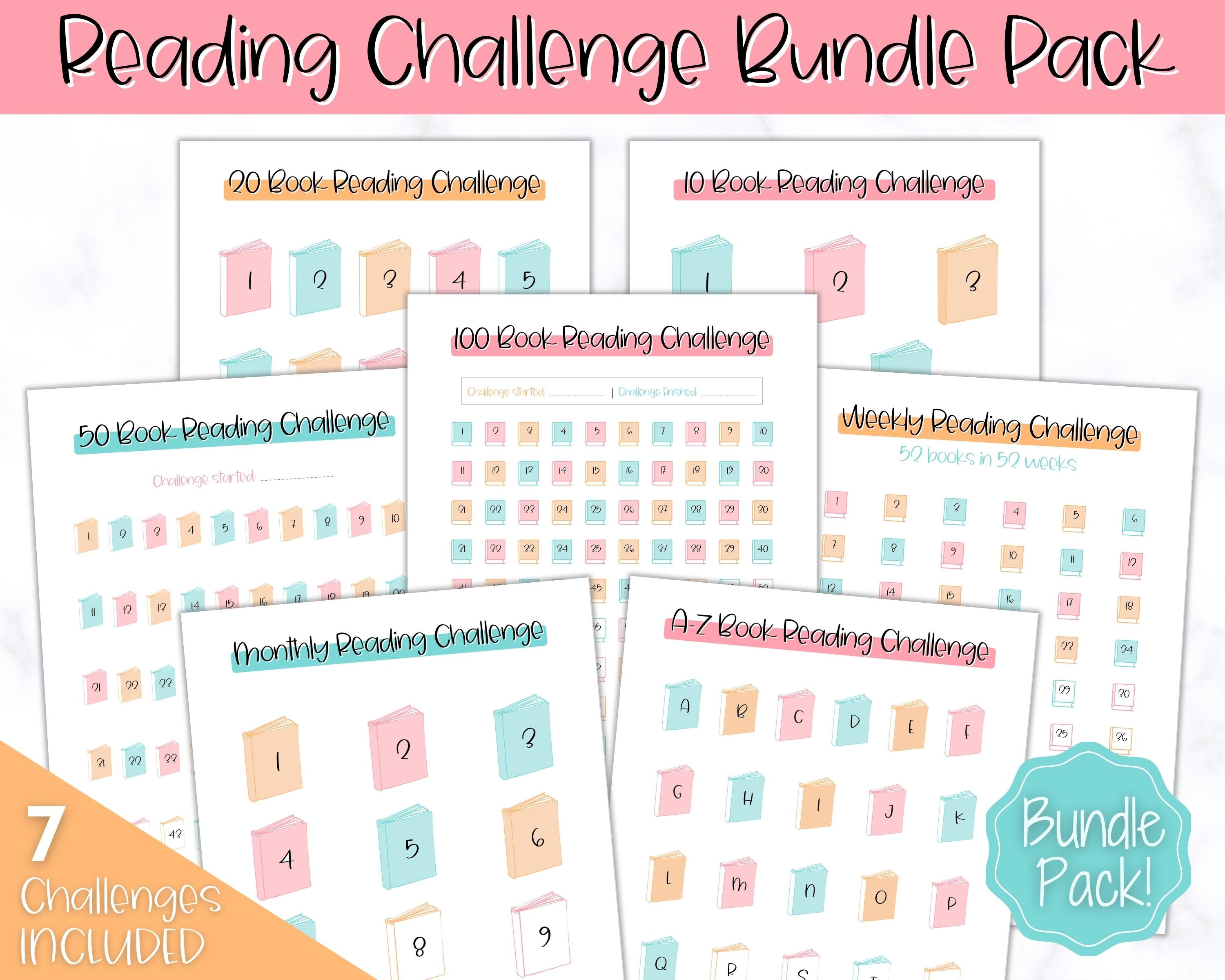 Stay Home and Read FREE Printable Reading Challenge Printable