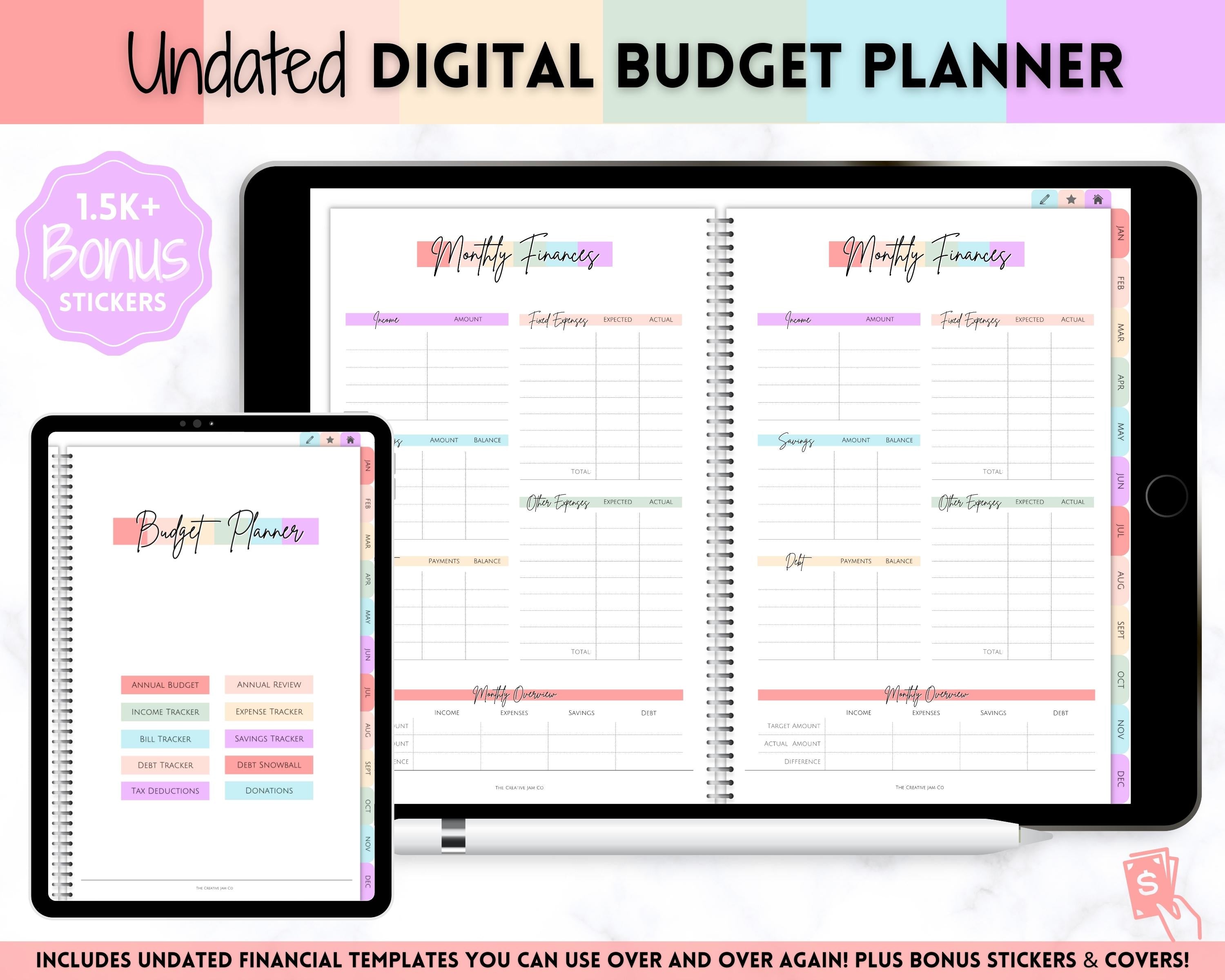 Digital Budget Planner for iPad and Tablets – Nifty Planner Design