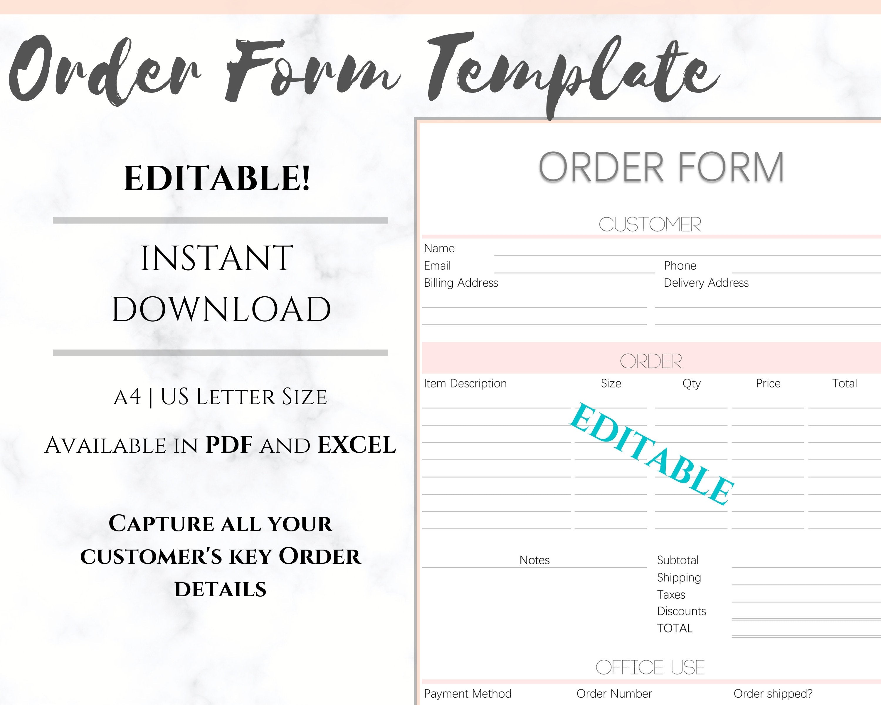 us custom form template