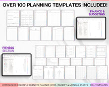 Load image into Gallery viewer, 2025 OneNote Digital Planner | OneNote Template for Daily, Weekly &amp; Monthly Planning | Colorful
