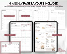 Load image into Gallery viewer, 2025 Ultimate Digital Planner | Daily, Weekly, Monthly Planner for iPad &amp; GoodNotes, That Girl Aesthetic, 2024 &amp; 2025 | Mono
