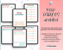 Load image into Gallery viewer, Digital Teacher Planner - 2024 &amp; 2025 Academic Planner | GoodNotes Homeschool Lesson Plan Template for iPad | Colorful Sky
