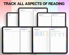 Load image into Gallery viewer, 2024 Digital Reading Planner | Your Digital Reading Journal, Digital Planner, Book Journal, Reading Log, Book Tracker &amp; Weekly Review | Perfect for GoodNotes
