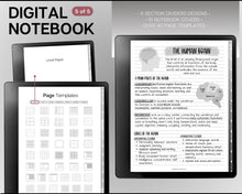 Load image into Gallery viewer, Templates for Kindle Scribe, ESSENTIALS PACK, 2024 &amp; 2025 Daily Planner, Digital To Do List, Meeting Minutes Meeting Notes, Journal Notebook
