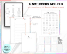 Load image into Gallery viewer, 2025 Colorful Digital Planner | Daily, Weekly, Monthly Planner for iPad &amp; GoodNotes
