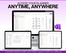 Load image into Gallery viewer, 2025 OneNote Digital Planner | OneNote Template for Daily, Weekly &amp; Monthly Planning | Minimalist
