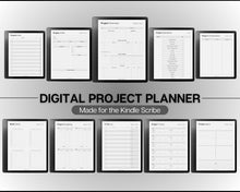 Load image into Gallery viewer, Project Planner for Kindle Scribe, Project Tracker Management, Digital Planner, Work Schedule, Business, Student, Productivity Planner &amp; Gantt Chart
