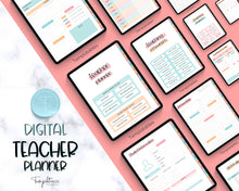 Load image into Gallery viewer, Digital Teacher Planner - 2024 &amp; 2025 Academic Planner | GoodNotes Homeschool Lesson Plan Template for iPad | Colorful Sky
