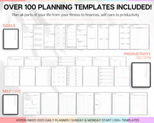 Load image into Gallery viewer, 2025 Colorful Digital Planner | Daily, Weekly, Monthly Planner for iPad &amp; GoodNotes
