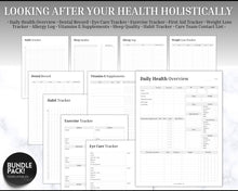 Load image into Gallery viewer, Caregiver Checklist Bundle | Includes Caregiver Daily Log, Elderly Caregiver planner, Nurse to do list, medical, pain medication, symptom trackers &amp; logbook
