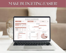 Load image into Gallery viewer, Budget Spreadsheet | Google Sheets Automated Budget Planner for Paychecks, Financial Planning and Savings | Lux
