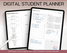 Load image into Gallery viewer, Digital Student 2024 - 2025 Academic Planner | Study Planner, College &amp; School Planner for GoodNotes &amp; iPad
