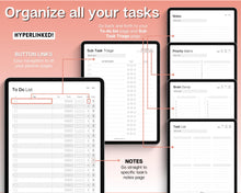 Load image into Gallery viewer, Digital To-Do List Template for iPad and GoodNotes - Streamline Your Productivity and Boost Efficiency with Prioritized Tasks, Brain Dumps, and Interactive Checkboxes
