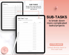 Load image into Gallery viewer, Digital To-Do List Template for iPad and GoodNotes - Streamline Your Productivity and Boost Efficiency with Prioritized Tasks, Brain Dumps, and Interactive Checkboxes
