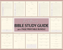 Load image into Gallery viewer, Bible Study Guide BUNDLE | Packed with 90 Bible Study Journal Templates, Soap Bible Study Notes, Sermon Verse Mapping, Christian Prayer &amp; Bible Journaling
