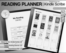 Load image into Gallery viewer, Digital Reading Journal | Templates made for the Kindle Scribe with Digital Reading Planner, Digital Book Journal, Reading Log, Book Tracker, Book Review
