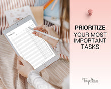 Load image into Gallery viewer, Digital To-Do List Template for iPad and GoodNotes - Streamline Your Productivity and Boost Efficiency with Prioritized Tasks, Brain Dumps, and Interactive Checkboxes
