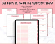 Load image into Gallery viewer, 2024 Digital Christmas Planner | Xmas Holiday Checklist, Shopping List, To Do List for GoodNotes &amp; iPad | Pink
