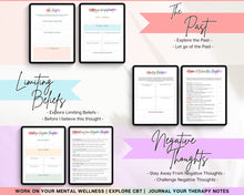 Load image into Gallery viewer, Self Therapy Journal! Your DIGITAL Self-Therapy Workbook, CBT, Guided Journal Prompts, Worksheets, Shadow Work, Mindfulness on GoodNotes and iPad | Pastel Briot
