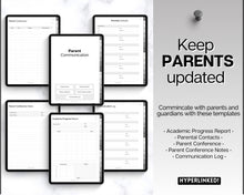 Load image into Gallery viewer, Digital Teacher Planner - 2024 &amp; 2025 Academic Planner | GoodNotes Homeschool Lesson Plan Template for iPad | Monochrome Minimalist
