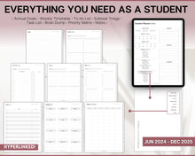 Load image into Gallery viewer, Digital Student 2024 - 2025 Academic Planner | Study Planner, College &amp; School Planner for GoodNotes &amp; iPad
