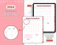 Load image into Gallery viewer, 2024 Digital Christmas Planner | Xmas Holiday Checklist, Shopping List, To Do List for GoodNotes &amp; iPad | Pink
