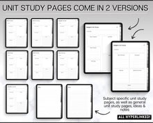 Load image into Gallery viewer, Digital Teacher Planner - 2024 &amp; 2025 Academic Planner | GoodNotes Homeschool Lesson Plan Template for iPad | Monochrome Minimalist
