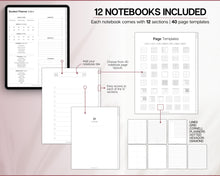 Load image into Gallery viewer, Digital Student 2024 - 2025 Academic Planner | Study Planner, College &amp; School Planner for GoodNotes &amp; iPad
