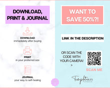 Load image into Gallery viewer, Self Therapy Journal Printable | 30+ Pages of Self-Therapy Workbook, Based on CBT, Guided Journal Prompts, Printable Worksheets, Shadow Work and Mindfulness |  Pastel Brit
