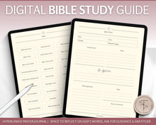 Load image into Gallery viewer, Digital Bible Study Guide | With Bible Study Journal Templates, Soap, Notes, Verse Mapping, Christian Prayer &amp; Bible Journaling | Perfect for GoodNotes &amp; iPad
