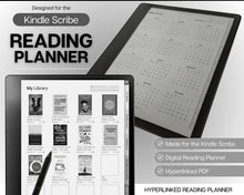 Load image into Gallery viewer, Digital Reading Journal | Templates made for the Kindle Scribe with Digital Reading Planner, Digital Book Journal, Reading Log, Book Tracker, Book Review
