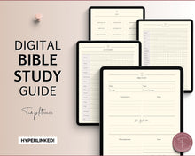 Load image into Gallery viewer, Digital Bible Study Guide | With Bible Study Journal Templates, Soap, Notes, Verse Mapping, Christian Prayer &amp; Bible Journaling | Perfect for GoodNotes &amp; iPad
