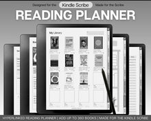 Load image into Gallery viewer, Digital Reading Journal | Templates made for the Kindle Scribe with Digital Reading Planner, Digital Book Journal, Reading Log, Book Tracker, Book Review
