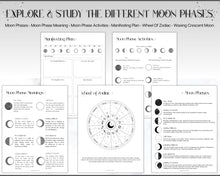 Load image into Gallery viewer, 2024 Moon Journal | With Moon Calendar, Moon Phases, 2024 2025 Lunar Calendar, Moon Planner, Moon Magic, New Moon, Moon Phase Printable &amp; Manifestation
