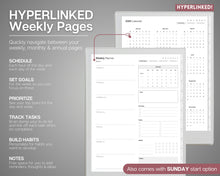 Load image into Gallery viewer, 2025 Supernote WEEKLY Planner | Packed with Supernote Template, Hyperlinked Digital Planner for Calendar &amp; Schedule | Perfect for a5x &amp; a6x
