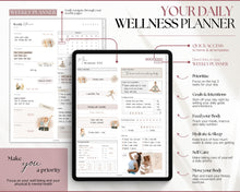 Load image into Gallery viewer, Digital Wellness Journal | 2025 Digital Fitness, Self Care Journal for GoodNotes &amp; iPad | Mono
