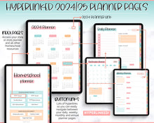 Load image into Gallery viewer, 2024 - 2025 Homeschool Digital GoodNotes Planner | iPad Lesson Plan Template for Home School Teacher
