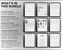 Load image into Gallery viewer, Digital Reading Journal | Templates made for the Kindle Scribe with Digital Reading Planner, Digital Book Journal, Reading Log, Book Tracker, Book Review
