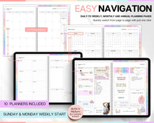 Load image into Gallery viewer, 2024 COLORFUL Digital Planner | 2025 GoodNotes Planner With Daily, Weekly &amp; Monthly Planner | Undated Life Planner For Notability &amp; iPad
