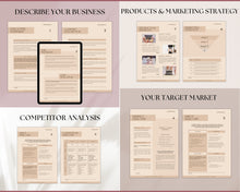 Load image into Gallery viewer, Business Plan Template | Editable Small Business Start Up Workbook in Canva | Lux
