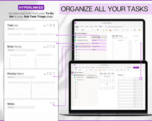 Load image into Gallery viewer, OneNote To Do List Template | Packed with Hyperlinked To Do List for One Note, Digital Task List, Brain Dump Template, ADHD to do list &amp; Minimalist List
