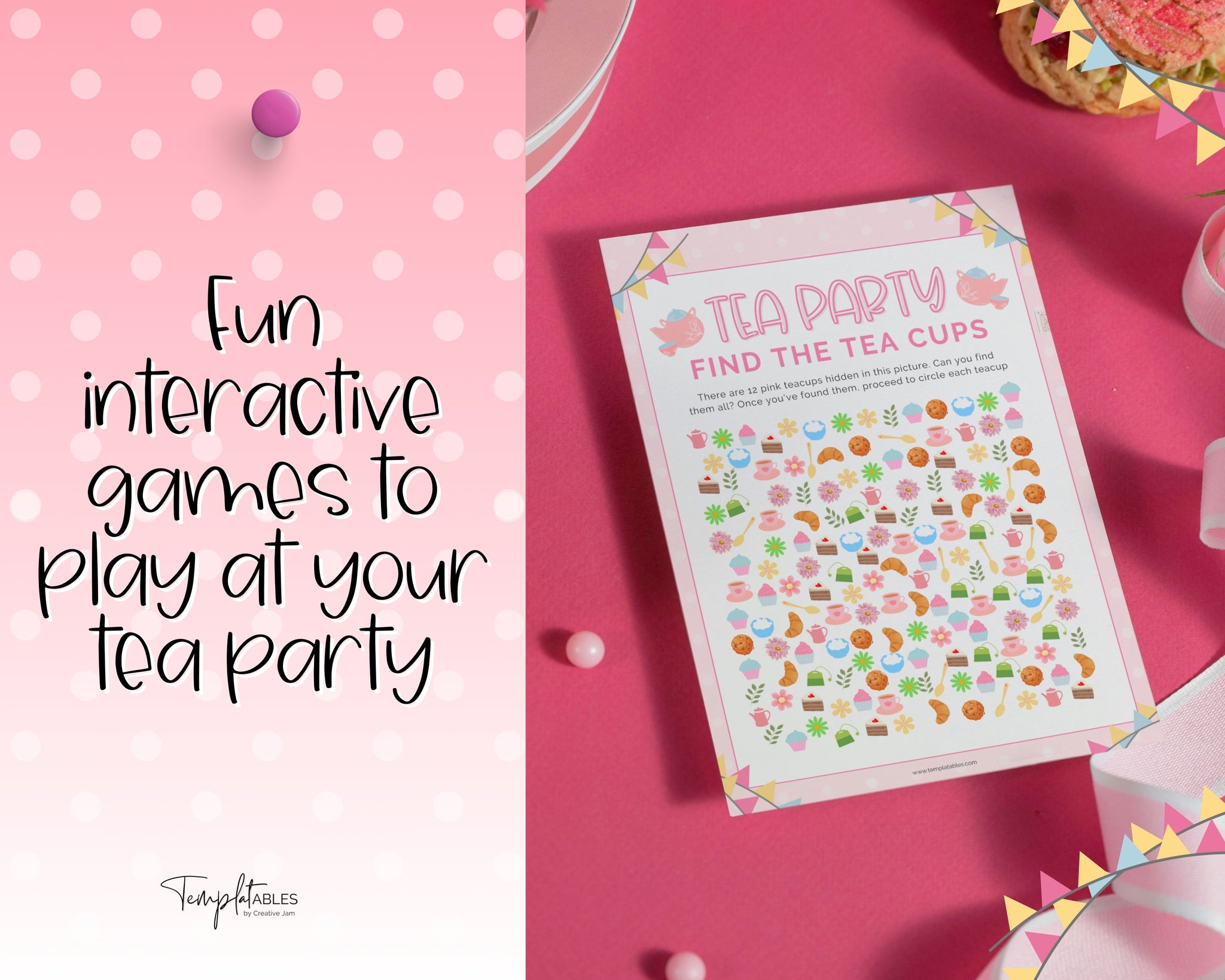 Tea Party Games Bundle | With 15 Girls Afternoon Tea Party Games