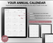 Load image into Gallery viewer, 2024 &amp; 2025 DAILY Planner forKindle Scribe | Hyperlinked Digital Planner &amp; Templates for the Kindle Scribe
