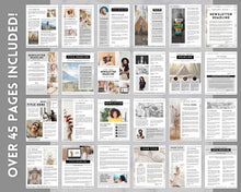 Load image into Gallery viewer, EDITABLE Newsletter Template | With 45+ templates for Real Estate, Realtor, Monthly Newspaper, Relief Society, Brochure, Nonprofit | Perfect for WORD &amp; GOOGLE Docs
