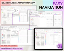 Load image into Gallery viewer, COLORFUL 2025 OneNote Planner | 2025 Digital Planner with OneNote Templates, Daily, Weekly &amp; Monthly | Perfect for Windows, Adhd, Notebook &amp; One Note | Colorful
