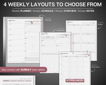Load image into Gallery viewer, 2025 Weekly Planner for reMarkable tablet | 2025 Digital Planner for reMarkable | Weekly Schedule, Calendar, To do list &amp; Task list
