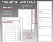 Load image into Gallery viewer, Digital To Do List, Supernote Template, Digital Task List, Brain Dump Template, Supernote Planner, a5x a6x, Template for Supernote
