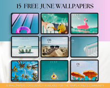 Load image into Gallery viewer, June 2024 Wallpapers for iPad - 15 FREE iPad Wallpapers
