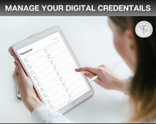 Load image into Gallery viewer, Digital Password Book | Password Tracker with tabs, Password Keeper &amp; Organizer, Password Log | Perfect for Goodnotes, Notability, iPad &amp; Digital Notebook | Mono
