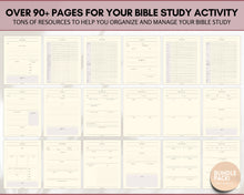 Load image into Gallery viewer, Bible Study Guide BUNDLE | Packed with 90 Bible Study Journal Templates, Soap Bible Study Notes, Sermon Verse Mapping, Christian Prayer &amp; Bible Journaling
